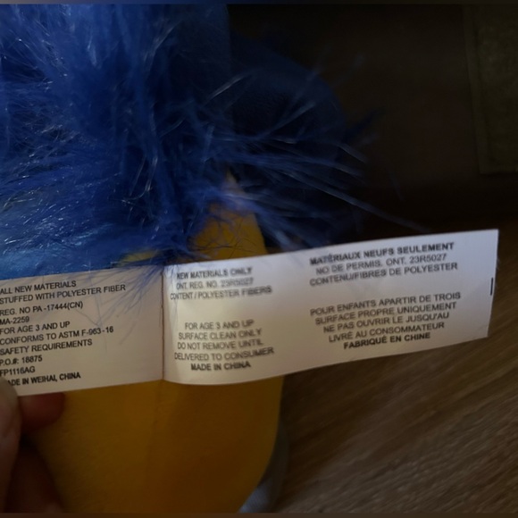 Fiesta WWF Adoption Macaw Bird Blue Stuffed Animal - Picture 9 of 12